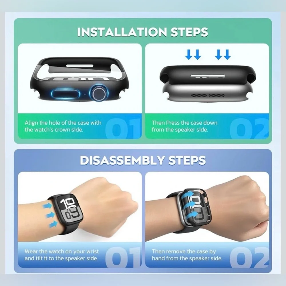 $3 Waterproof Black Smartwatch Case New in Box. $3 WITH ANY ORDER OF $10 OR MORE